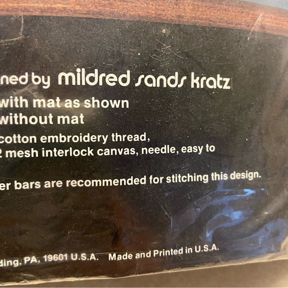 Vintage Dimensions Needlepoint The Road Home #2226 Fall Scene 
Open Package - Picture 7 of 14